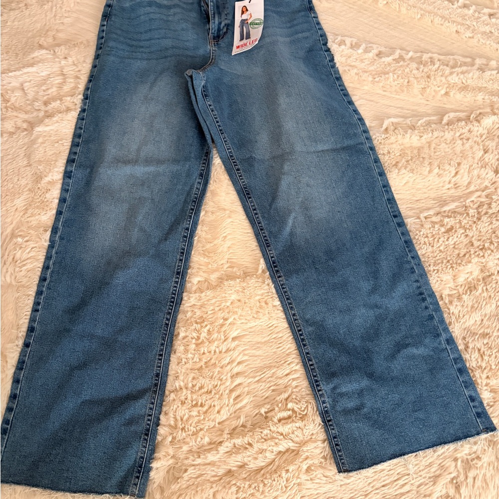 Darling Women's Wide Leg Jeans in Blue Denim